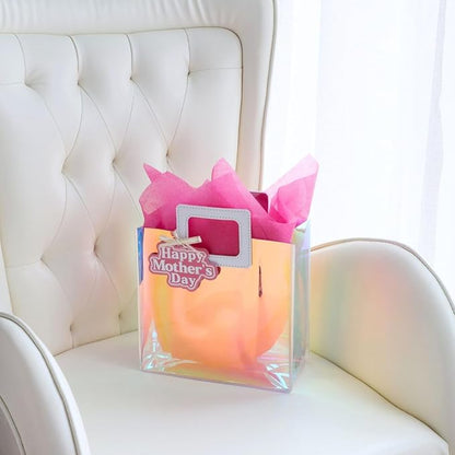 8.3'' Small Mothers Day Gift Bag with Tissue Paper and Gift Tag