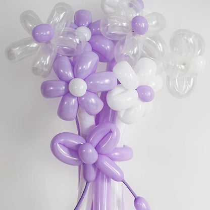 260 Long Balloons 100 Pack Pastel Purple Twisting Animal Balloons Thickening Latex Modeling Long Magic Balloons for Animal Model Weddings Birthdays Festival Party Decorations