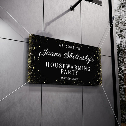 Personalized Housewarming Party Welcome Banner Decorations Double Sided Printing And Various Sizes #13