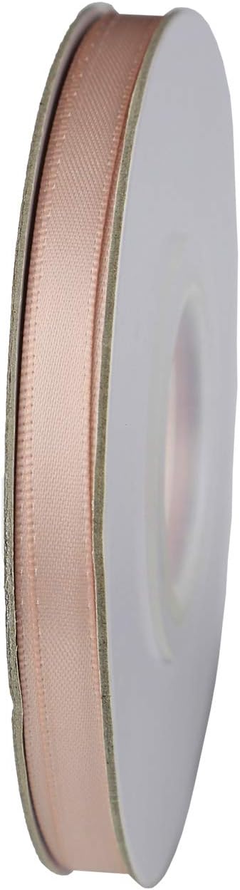 ITIsparkle 1/4" Inch Double Faced Satin Ribbon 50 Yards-Roll Set for Gift Wrapping Scrap Books Party Favor Hair Braids Baby Shower Decoration Floral Arrangement Craft Supplies, Vanilla Ribbon