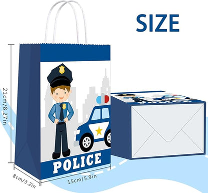 16pcs Police Decorations - Police Gift Bags & Favors for Kids' Policeman Party Supplies