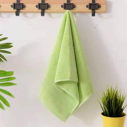 PUPOPIK Hand Towels for Bathroom 2 Pack-100% Cotton Hand Towel (14 x 30 Inch), Highly Absorbent and Quick Dry Face Washcloth, Home Soft Premium Towel for Hotel, Bath, Kitchen and Spa (Green)