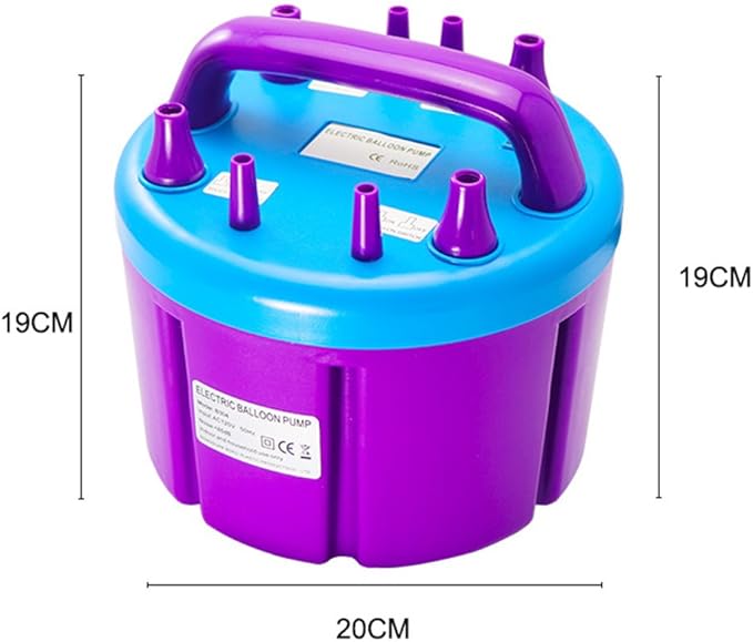 4 Nozzles Electric Balloon Pump Portable 110V 900W Electric Balloon Blower Air Pump Balloons Inflator for Balloon Decoration,Balloon Arch, Balloon Column Stand, Party