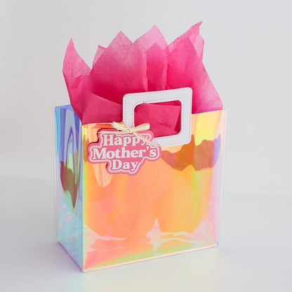 8.3'' Small Mothers Day Gift Bag with Tissue Paper and Gift Tag