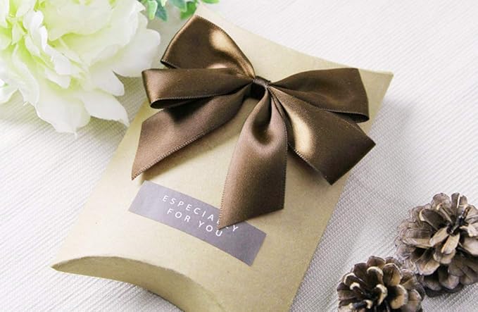 ITIsparkle 1" Inch Double Faced Satin Ribbon 50 Yards-Roll Set for Gift Wrapping Scrap Books Party Favor Hair Braids Baby Shower Decoration Floral Arrangement Craft Supplies, Dark Olive Ribbon