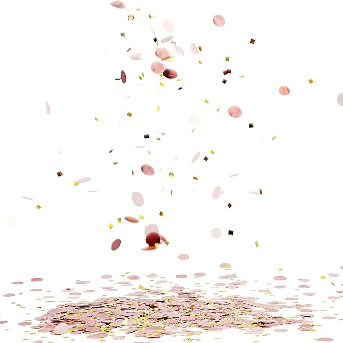 TecUnite Round Tissue Paper Table Confetti Dots for Wedding Birthday Party Decoration Arts Craft DIY Scrapbooking, 1.76 oz(1.5 cm Plus 2.5 cm)