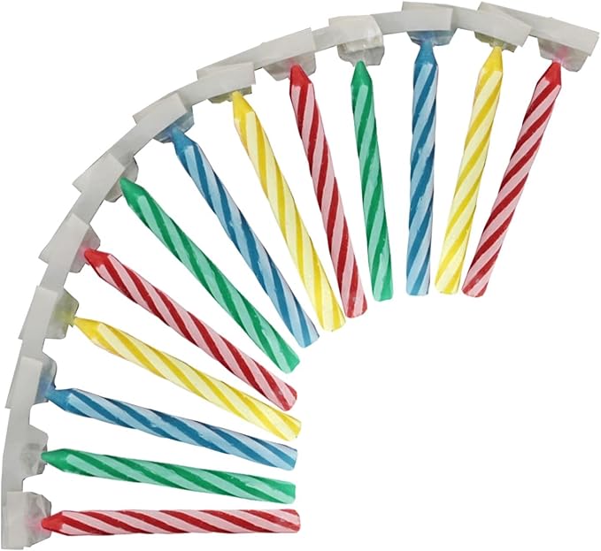 BEST PARTY EVER! Quick Light Birthday Candles - Amazing Chain Reaction - Lighting One Candle Lights Them All - Multi-Color - Great for Birthdays and More - 4-Pack (48 Candles)