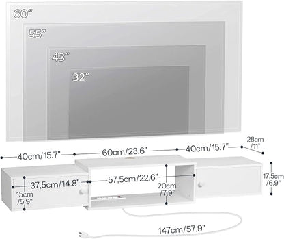 HOOBRO 55" Floating TV Stand