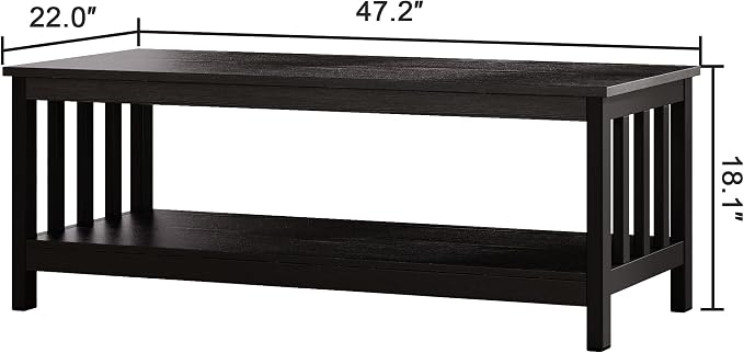 ChooChoo Mission Coffee Table, 47 inch