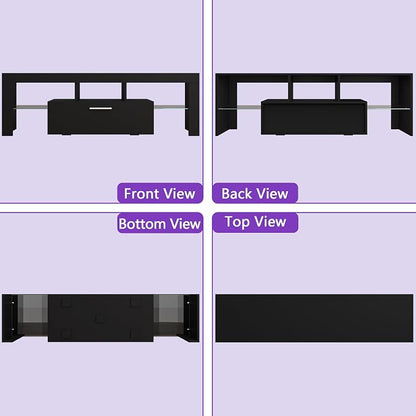 Clikuutory Modern Lighting 51 inch TV Stand