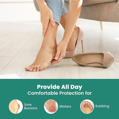 Gel Blister Bandages Hydrocolloid Bandages - Welnove 21ct Blister Cushions (Spot Pack) - Blister Bandages for Heel, Toe & Foot - Blister Pads for Prevention & Recovery - Water Resistant Bandages
