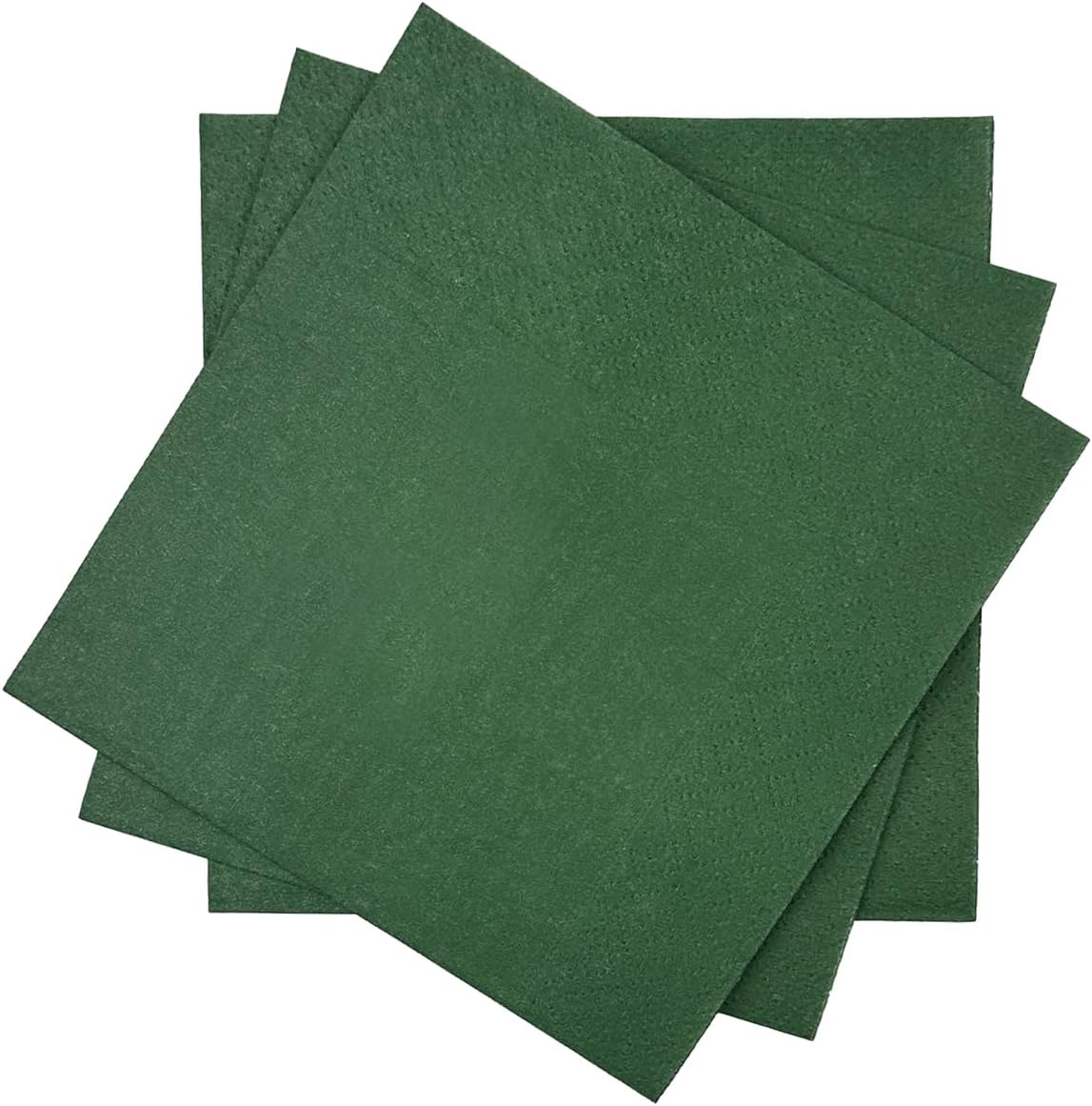 Christmas Green Cocktail Napkins 5 * 5inch disposable Beverage Napkin paper for Cocktail, Wedding, Dinner，Birthday Party Dessert Wine Paper Napkins（ 120 Count）