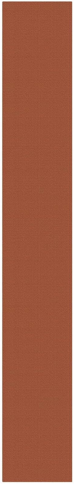 KOZYFLY Orange 2.5'x20' Runners Rugs for Hallway, Extra Long Washable Runner Rug, Woven Non Slip Kitchen Runner, Cotton Entryway Rug, Floor Carpet for Entry, Aisle, Hall, Burnt Orange/Tan