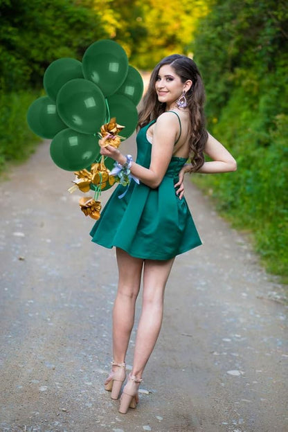 Treasures Gifted 36 Count Pine Green Latex Balloons - 12 Inch Round, Premium Latex, Durable, Versatile, Luxurious Color - Perfect for Birthday, Baby Shower - Children & Babies, Unisex
