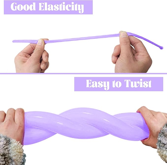 260 Long Balloons 100 Pack Pastel Purple Twisting Animal Balloons Thickening Latex Modeling Long Magic Balloons for Animal Model Weddings Birthdays Festival Party Decorations
