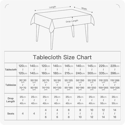 BALCONY & FALCON Rectangle Tablecloth Washable Wrinkle Resistant and Water Proof Table Cloth Decorative Linen Fabric Tablecloths for Dining Parties Kitchen Wedding and Outdoor Use (Pumpkin, 57x118)