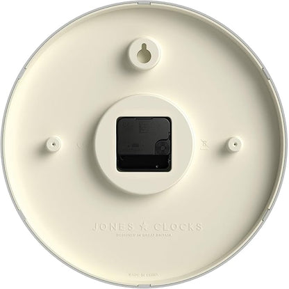 JONES CLOCKS® Studio wall Clock | Modern Round Style | 12 inch | Dark Green | Easy to Read Numbers | Versatile Design for Kitchen, Living Room or Office