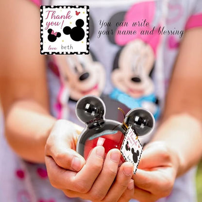 fozi cozi, 8 Pack Cartoon Mouse Party Favors for Kids 4-8 - Mouse Birthday Party Supplies, Candy Box Bags, Ice Cream Containers Bowls, Black