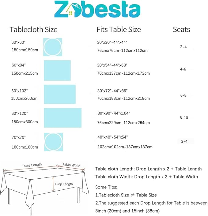Zobesta Sage Green Table Cloth Square 60 x 60 Inch, Cotton Green Linen Tablecloth Square Heavy Weight Washable Farmhouse Soft Boho Tablecloth for Party, Holiday, Picnic, Dining, Outdoor,Fall