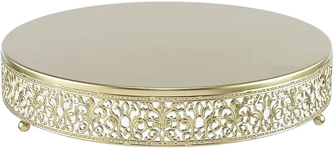 Cake Stand, Metal Round Cupcake Dessert Stand Cake Display Holder for Wedding Party Birthday Baby Showers Anniversary (14‘’ Gold)
