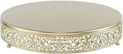 Cake Stand, Metal Round Cupcake Dessert Stand Cake Display Holder for Wedding Party Birthday Baby Showers Anniversary (14‘’ Gold)