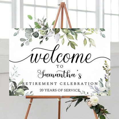 Personalized Retirement Yard Sign, Retirement Celebration Welcome Sign, Retirement Party Sign, Retirement Decorations, Retirement Outdoor Sign, Retirement Home Decor, Retirement Celebration Sign #2