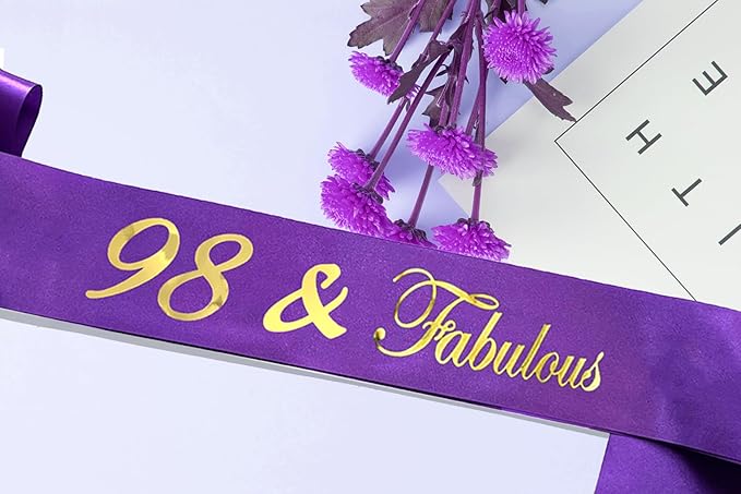 Birthday Crowns for Women 30 & Fabulous Sash and Tiara Birthday Crown for Women