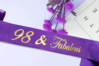 Birthday Crowns for Women 30 & Fabulous Sash and Tiara Birthday Crown for Women