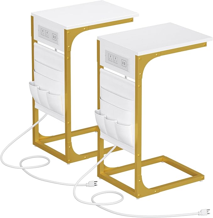 TUTOTAK C Shaped End Table