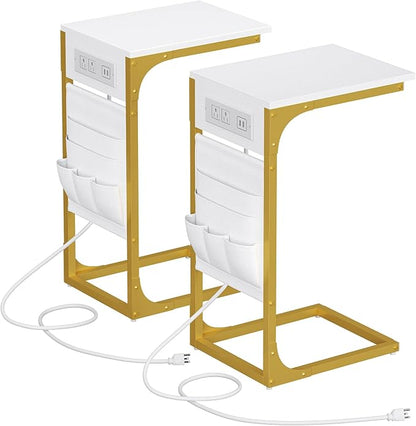TUTOTAK C Shaped End Table