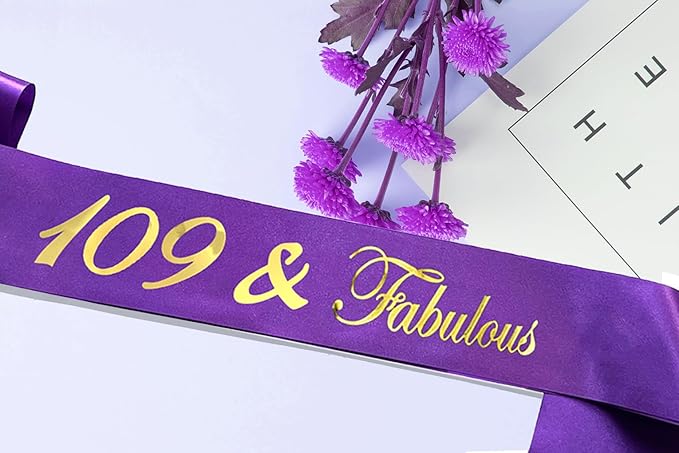 Birthday Crowns for Women 30 & Fabulous Sash and Tiara Birthday Crown for Women