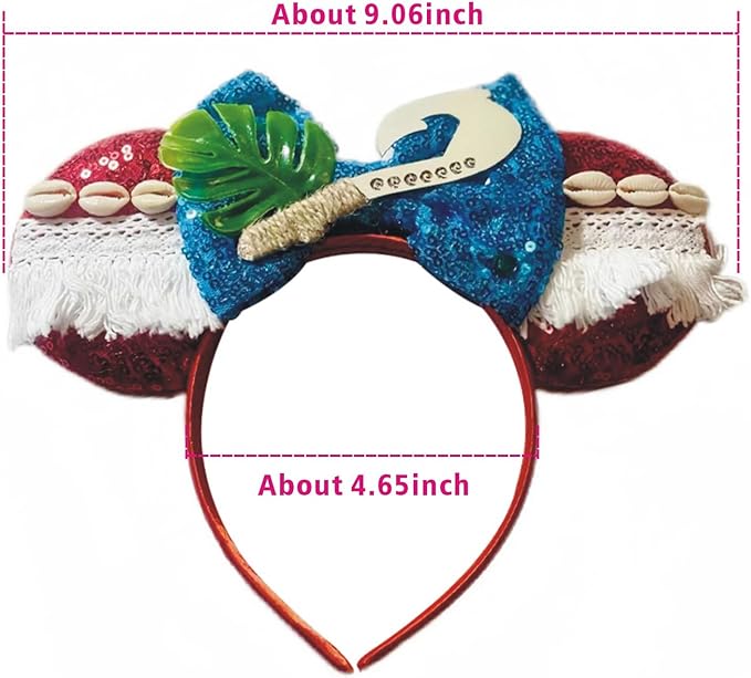 Mouse Ears Bow Headband With Accessories Decoration, for Cartoon Cosplay Costume Party