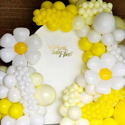 Awenztech 120pcs Yellow Balloon Arch Kit, 18 12 10 5 inch Yellow Latex Balloons Different Sizes Balloon Garland for Baby Shower Sunflower Bee Wedding Birthday Party Decorations