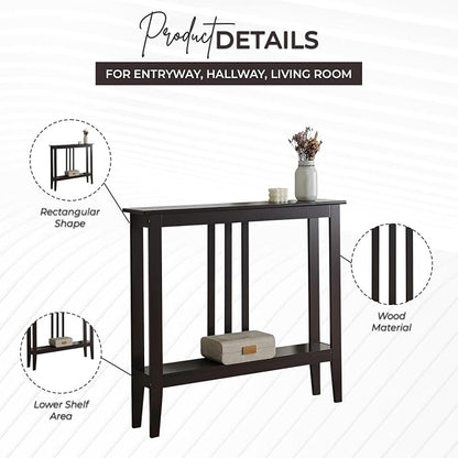 Kings Brand Furniture Narrow Console Table