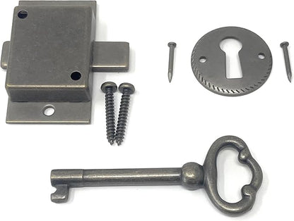 Metal Magery Small Antique Brass Flush Mount Lock
