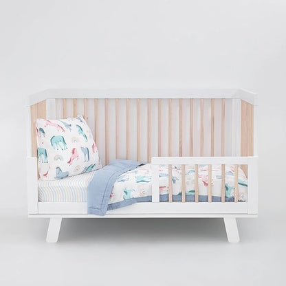 Little Unicorn Toddler Bedding 3-Piece Set | Super Soft & Breathable Muslin Fabric | for Convertible Cribs & Toddler Beds (Unicorns)