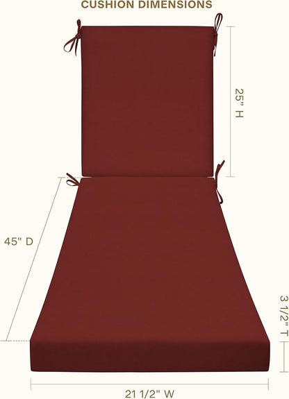 Honeycomb Outdoor Chaise Lounge Cushion
