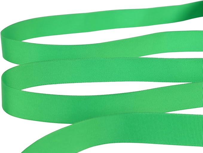 Ribbonitlux 1" Wide Solid Grosgrain Ribbon 25 Yards (580-Emerald）, Set for Gift Wrapping, Party Decor, Sewing Applications, Wedding and Craft