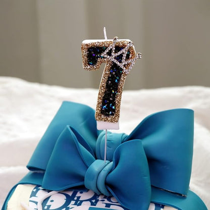 Saododku Birthday Candles for Cake, 0123456789 Number Candles for Birthday Cakes with Sparklers, 3.15" Large Cake Candles for Baby Girl/Boy Birthday, or Wedding Party Decorations(4#)