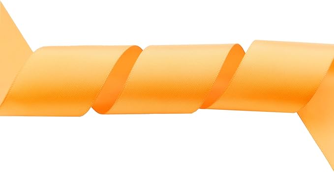 ITIsparkle 11/2" Inch Double Faced Satin Ribbon 25 Yards-Roll Set for Gift Wrapping Party Favor Hair Braids Hair Bow Baby Shower Decoration Floral Arrangement Craft Supplies, Gold Ribbon