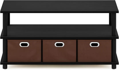 FURINNO Turn-N-Tube Coffee Table, 31.22D x 15.5W x 15.8H in