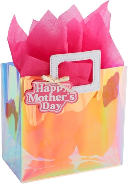 8.3'' Small Mothers Day Gift Bag with Tissue Paper and Gift Tag