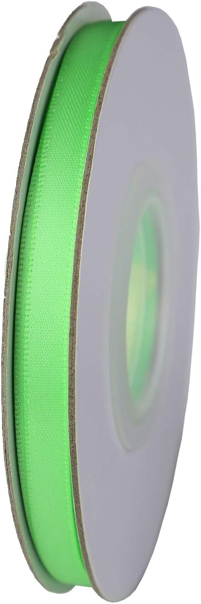 ITIsparkle 1/4" Inch Double Faced Satin Ribbon 50 Yards-Roll Set for Gift Wrapping Scrap Books Party Favor Hair Braids Baby Shower Decoration Floral Arrangement Craft Supplies, Mint Ribbon