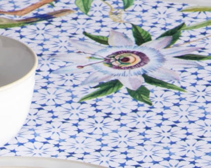 Maison d' Hermine Table Cloth Rectangle Table 100% Cotton 60 x 108 Inches Tablecloth Reusable Decorative for Dining Room Farmhouse Home Valentines Day Decorations Spring Summer - Passiflora