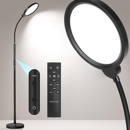 LED Floor Lamps with Remote Dimmable Timing Eye Care Standing Reading Lamp for Living Room Bedroom Office