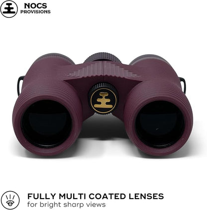 Nocs Provisions Field Issue Compact 10x32 Waterproof Binoculars, Shockproof, Fogproof, 10X Magnification, Bak4 Prism, Multi-Coated Lenses for Adults & Kids, Bird Watching, Hunting & Wildlife Viewing