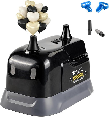 Balloon Pump Electric, Dual Nozzle Balloon Inflator Air Pump, Fast & Easy Inflation for Party Decorations, Birthday Decorations – Lightweight, Portable Balloon Blower Machine