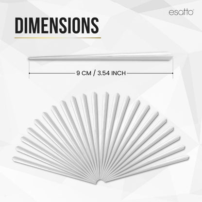 10000 Pcs Cocktail Picks Prism 7.62cm (3") - Sleek, Stylish Garnish for Cocktails, Perfect Plastic Toothpicks for Appetizers & Drinks, Versatile Fancy Skewers Food Pick for Charcuterie Parties