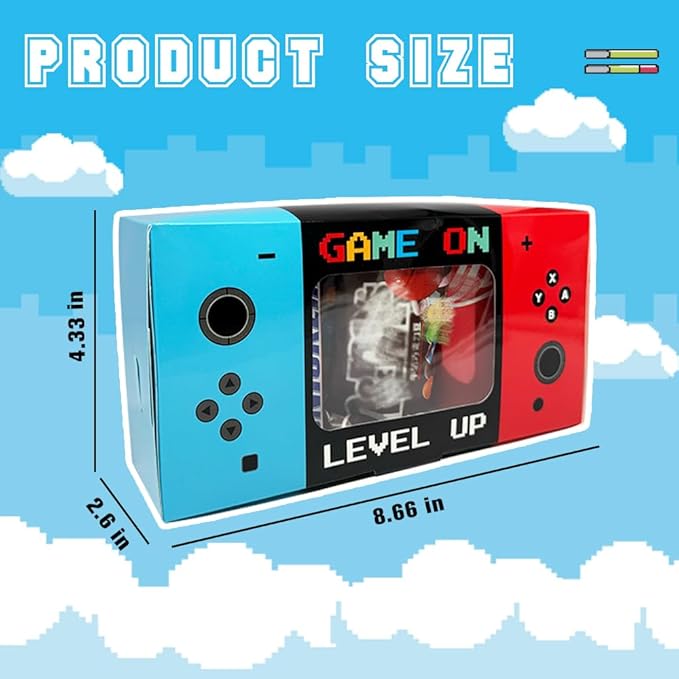 Shescrzionu Video Game Party Favors Boxes 12 PCS-Perfect Party Favor Boxes with Window,Game On Birthday Decorations Video Game Birthday Decorations,Game Bags Aa03