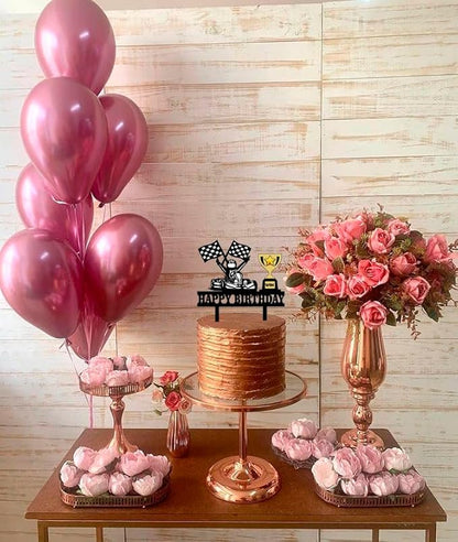 Karts Race Birthday Cake Topper Go Karting Cake Decor Go Kart Theme Cake Decoration Race Flags Cake Ornament Racing Car Checkered Flag Birthday Cake Topper